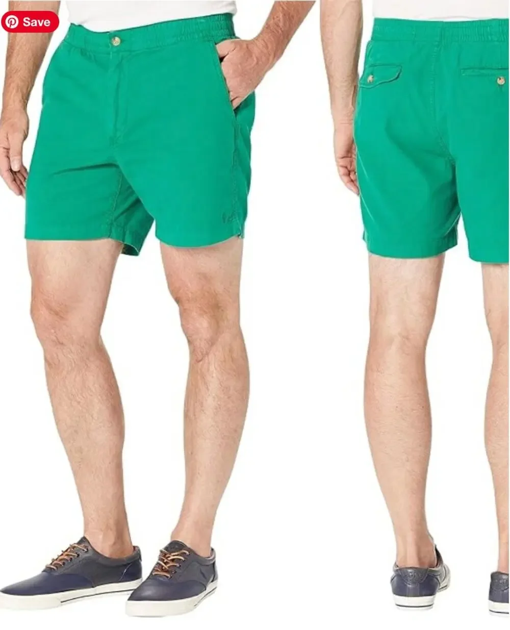Polo Ralph Lauren 6 Inch Prepster Oxford Shorts - Hillside Green - XXL
